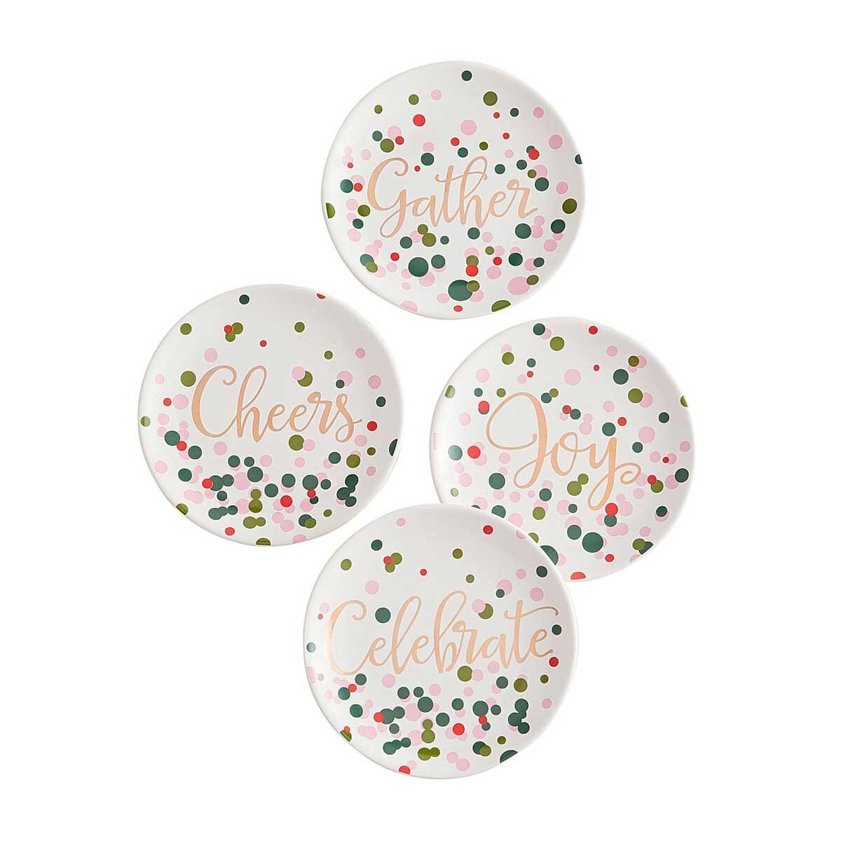 Plato Postre Confetti Pier 1 Imports - 4Pz