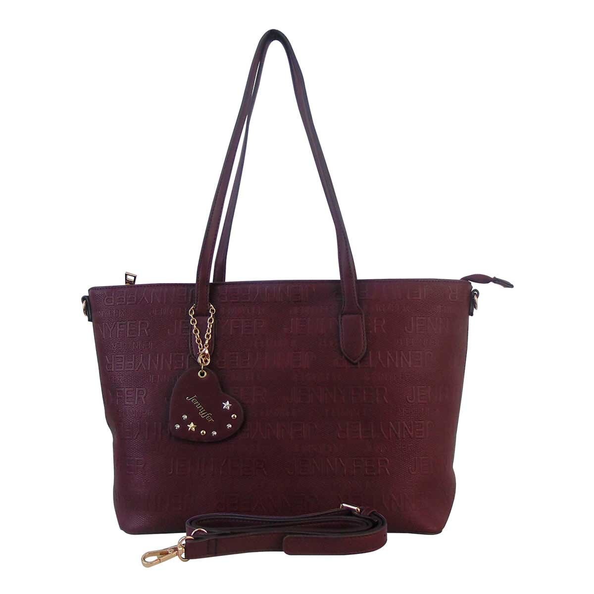 Bolso Color Vino con Dos Asas Jennyfer