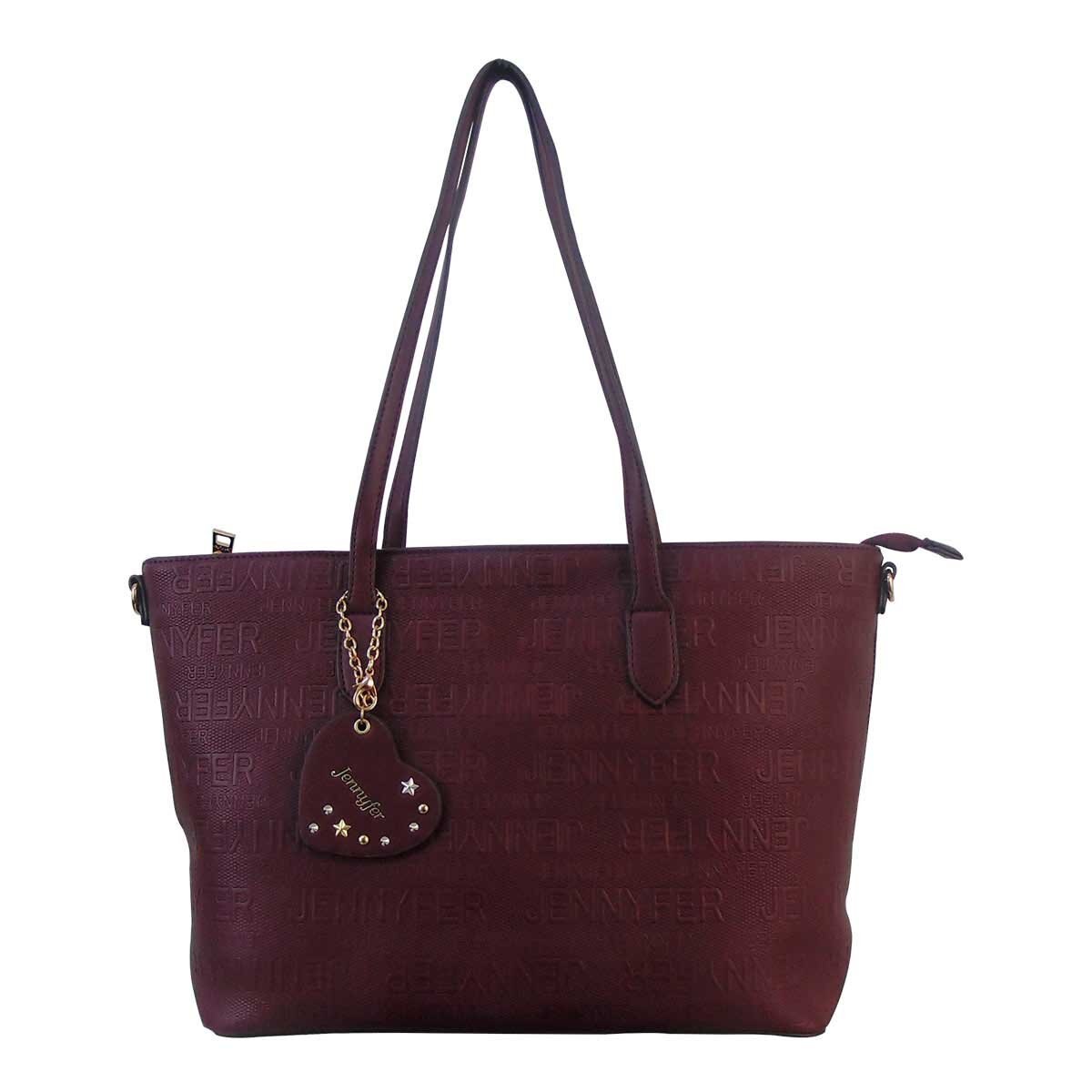 Bolso Color Vino con Dos Asas Jennyfer