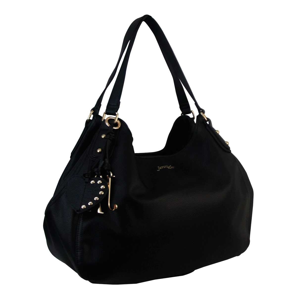 Bolso Color Negro con Dos Asas Jennyfer