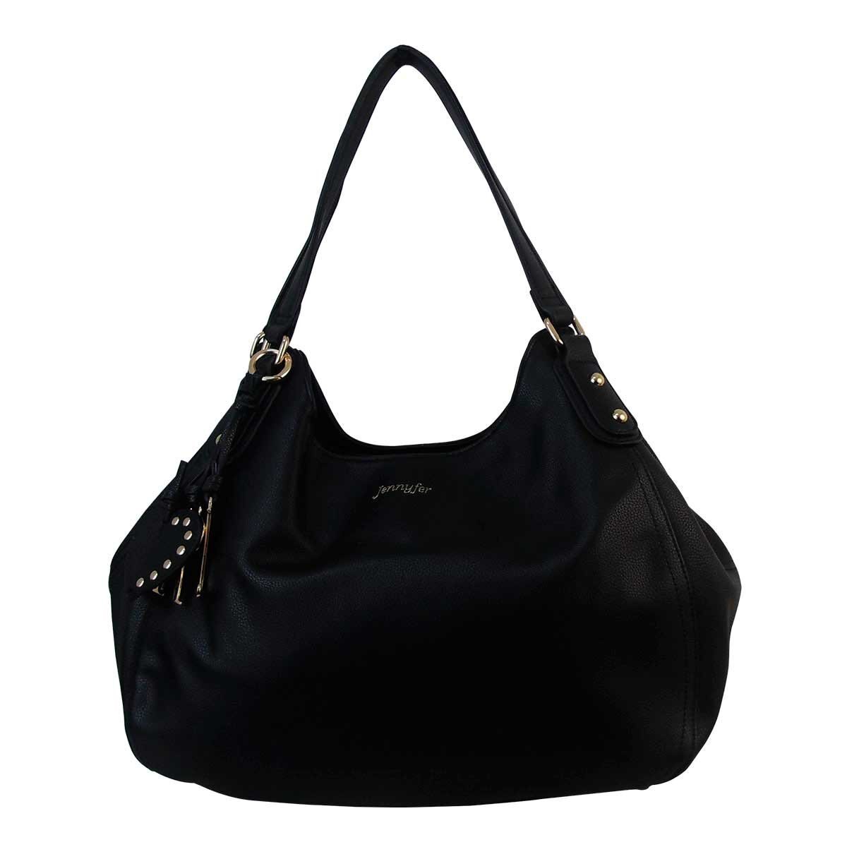 Bolso Color Negro con Dos Asas Jennyfer