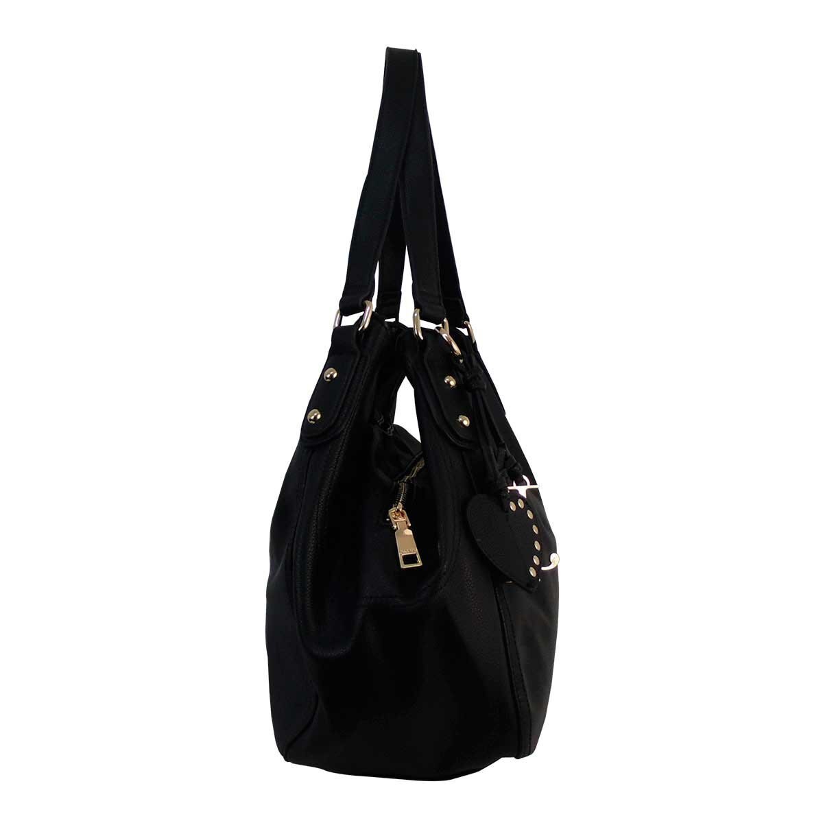 Bolso Color Negro con Dos Asas Jennyfer