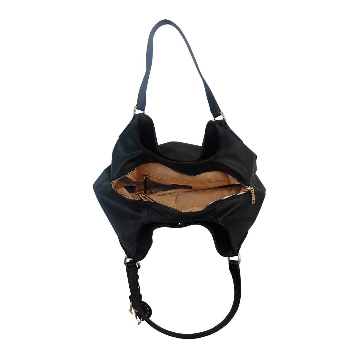Bolso Color Negro con Dos Asas Jennyfer