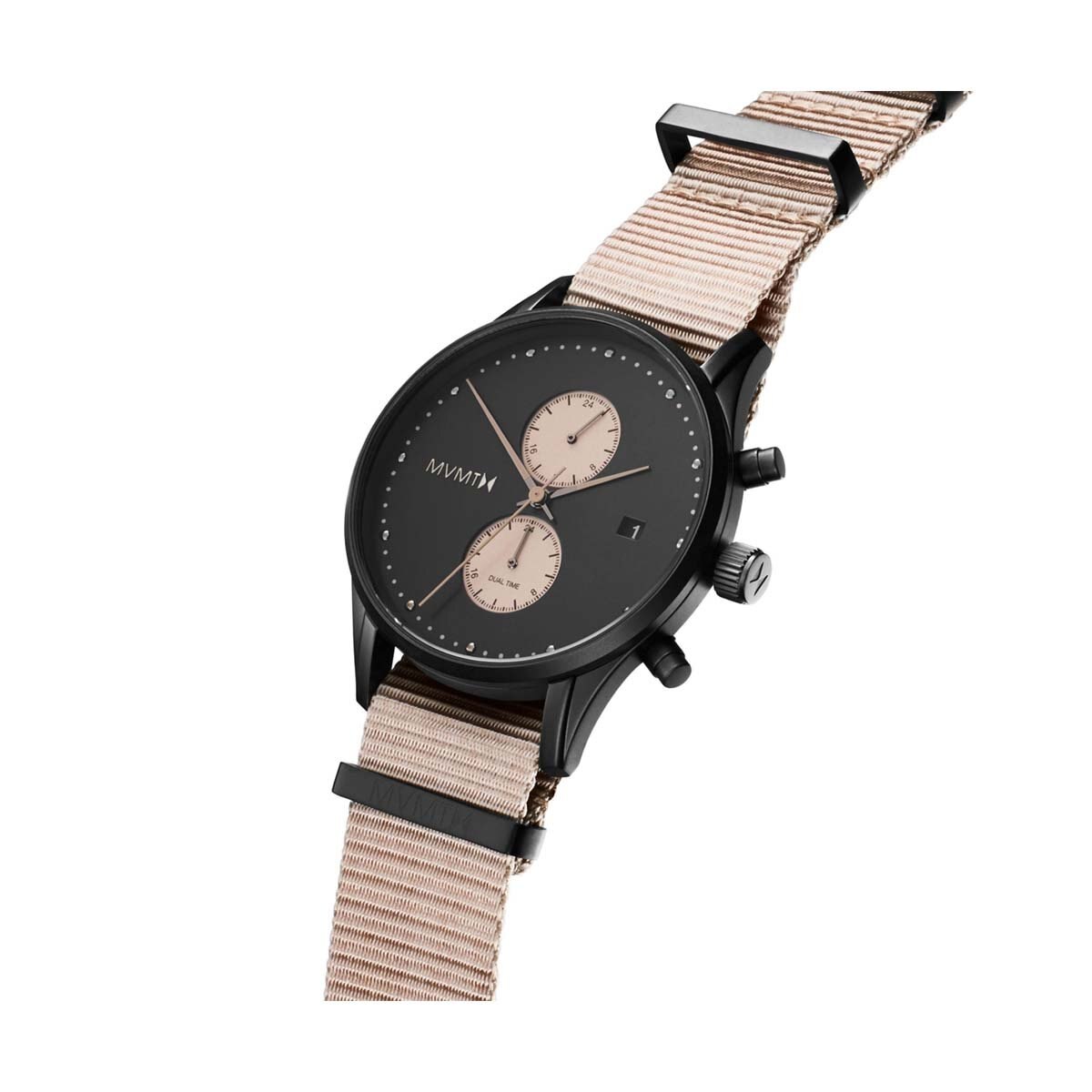 Reloj de Nylon Nude con Carátula Negra para Caballero Mvmt Voyager