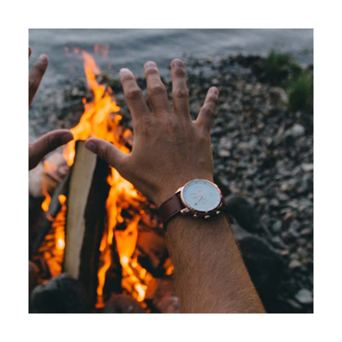 Reloj de Piel Guinda para Caballero Mvmt Chrono