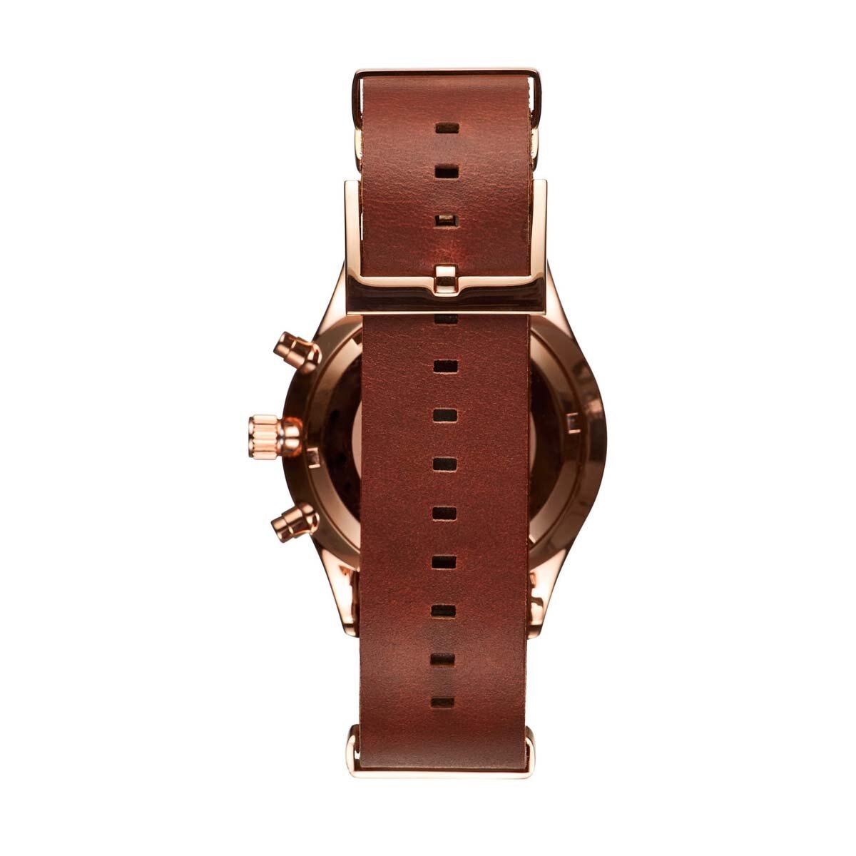 Reloj de Piel Guinda con Carátula Blanca para Caballero Mvmt Voyager