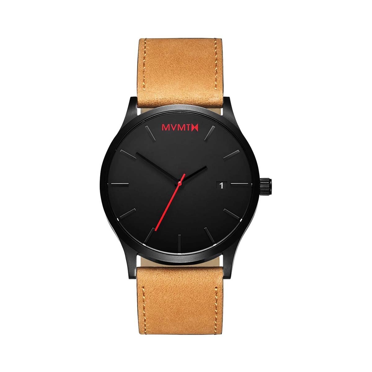 Reloj de Piel Marrón con Carátula Negra para Caballero Mvmt Classic