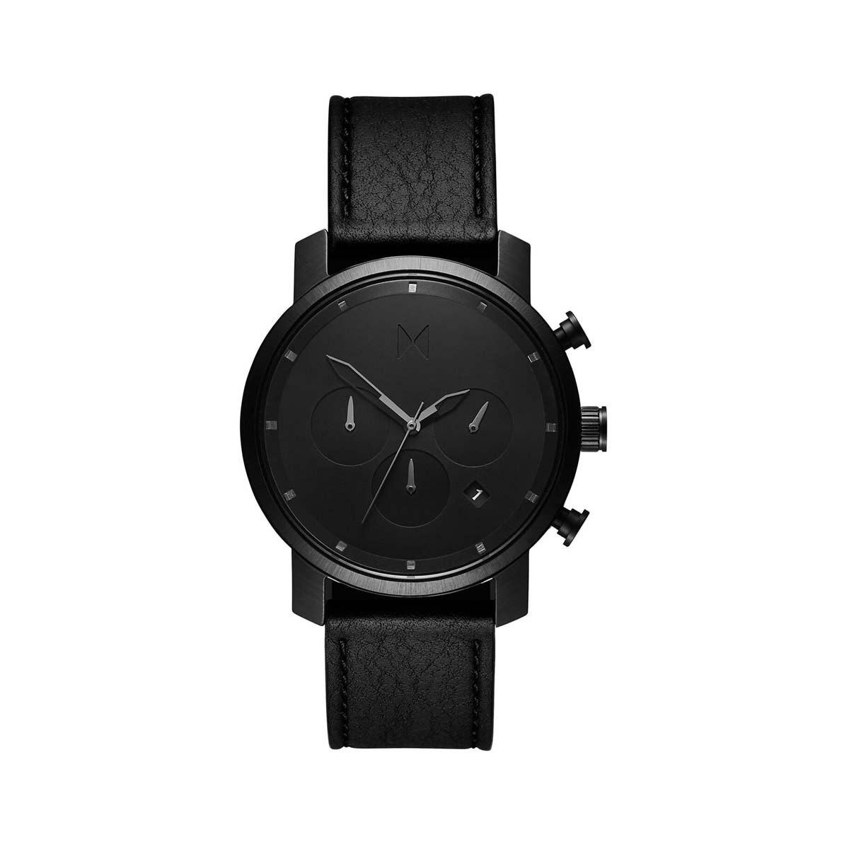 Reloj de Piel Arena con Carátula Negra para Caballero Mvmt Chrono