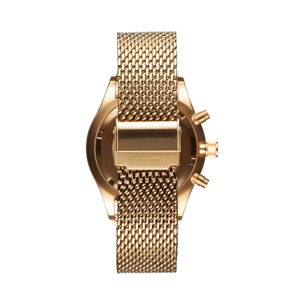 Reloj Oro con Carátula Negra para Caballero Mvmt Voyager