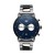 Reloj Plata con Carátula Azul para Caballero Mvmt Blacktop