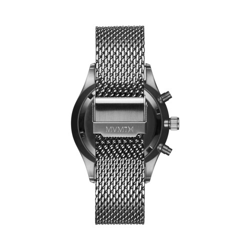 Reloj Plata con Carátula Negra para Caballero Mvmt Voyager