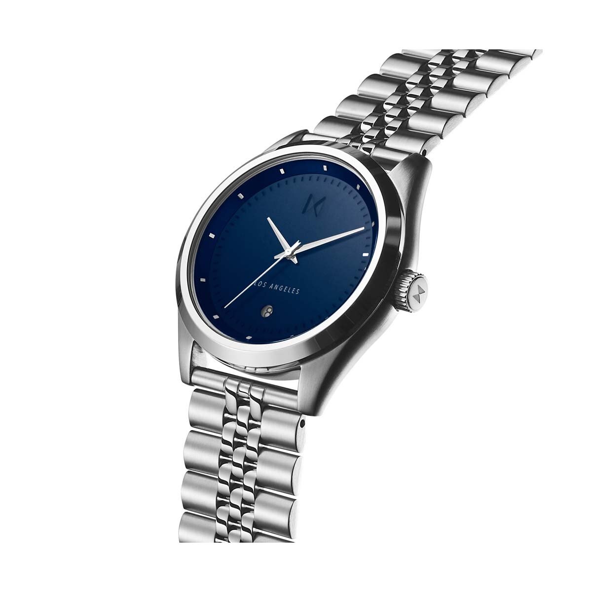 Reloj Plata con Carátula Azul Unisex Mvmt Rise