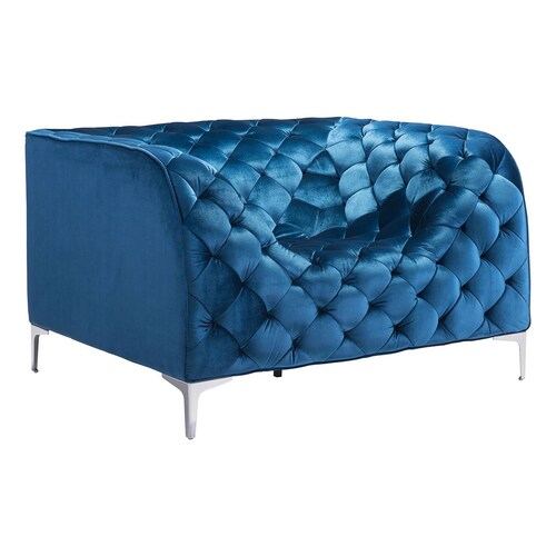 Sillón Individual Azul Providence  Zuo