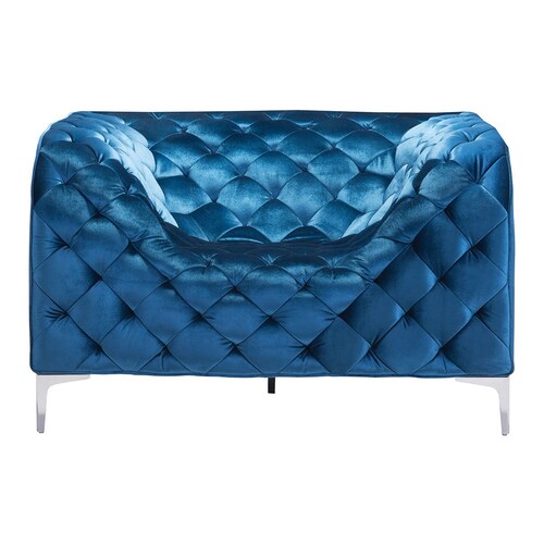 Sillón Individual Azul Providence  Zuo