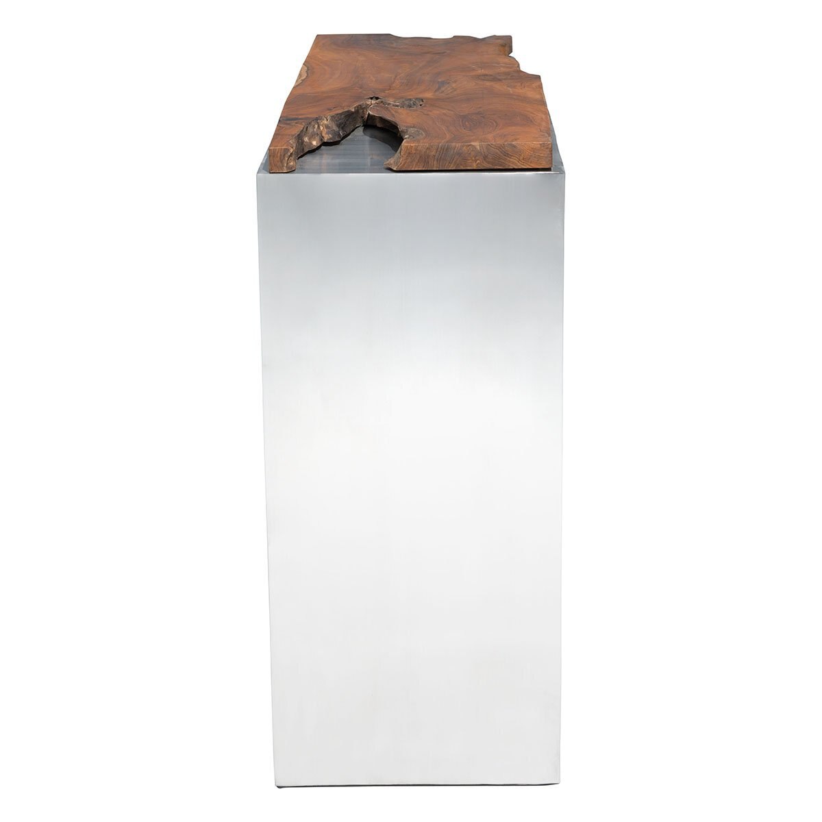 Consola Plateada Luxe Zuo