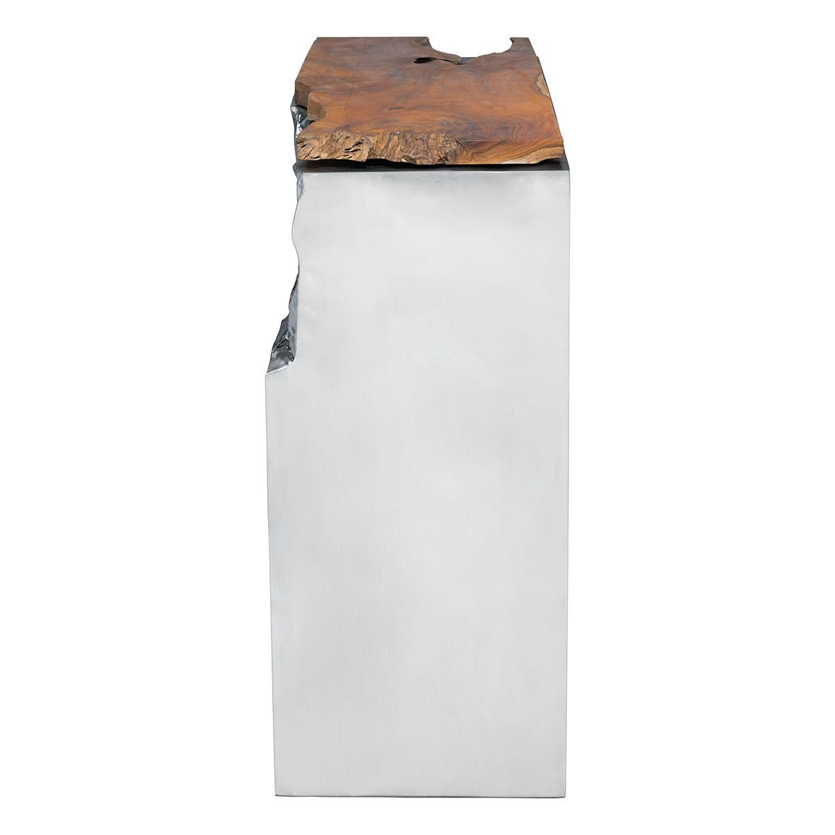 Consola Plateada Luxe Zuo