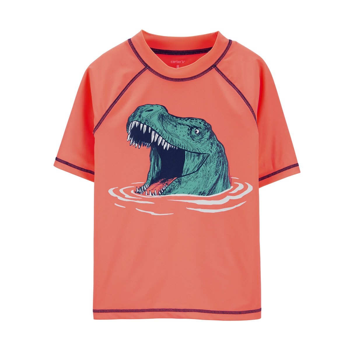Playera Coral con Estampado de Dinosaurio Carters para Niño