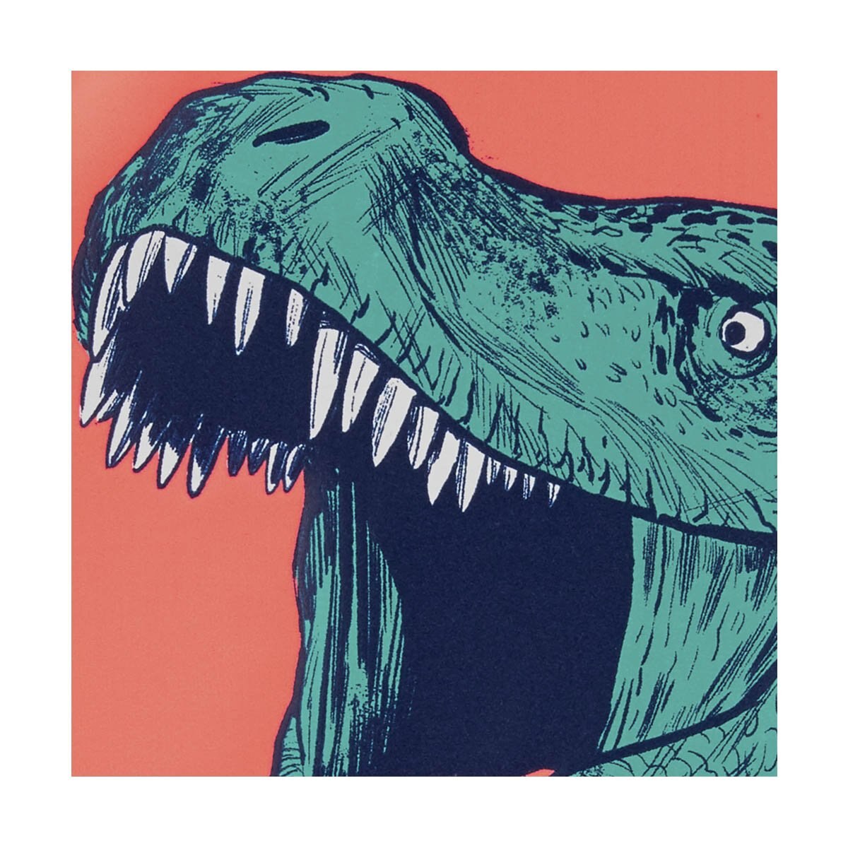 Playera Coral con Estampado de Dinosaurio Carters para Niño