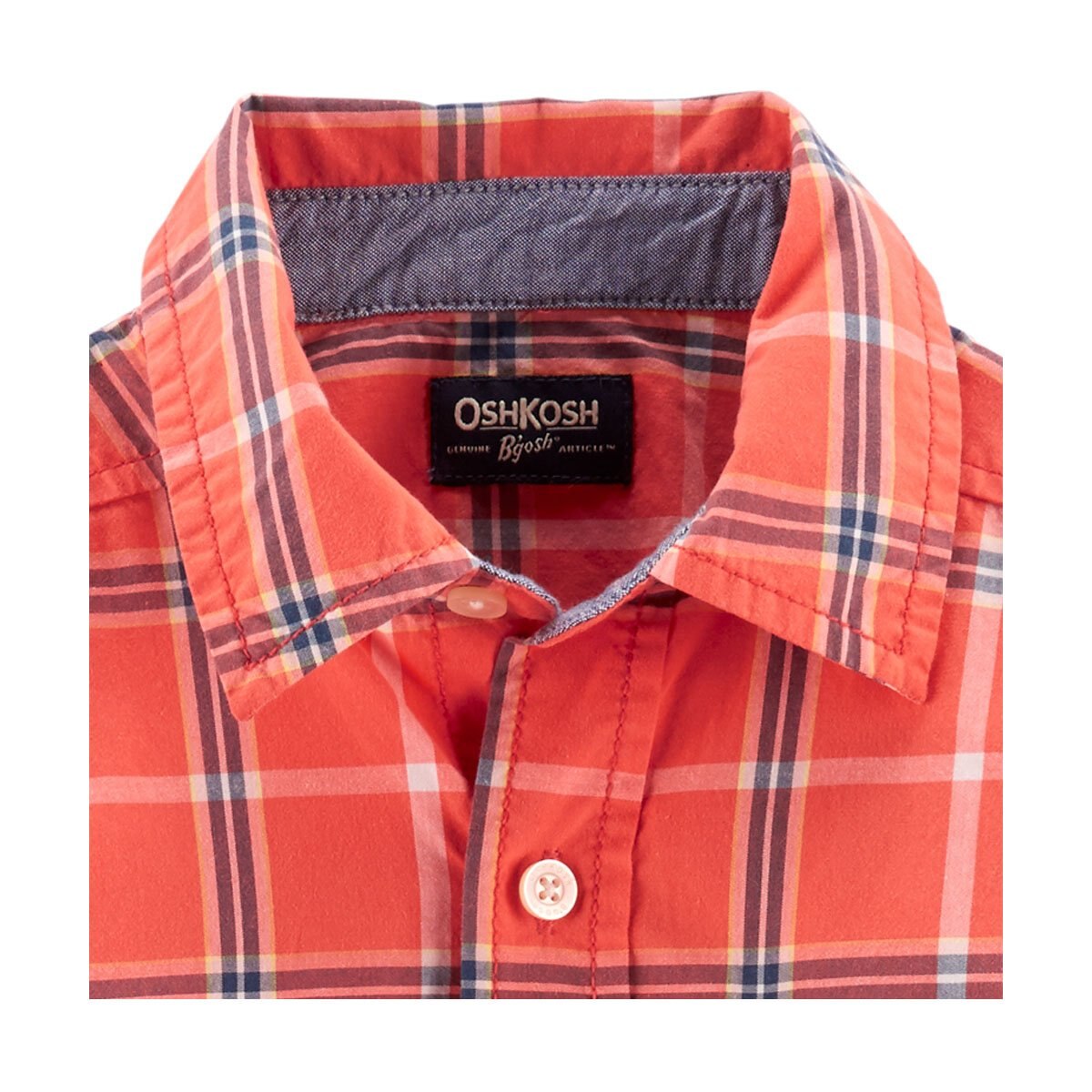 Camisa Coral de Cuadros Osh Kosh para Niño