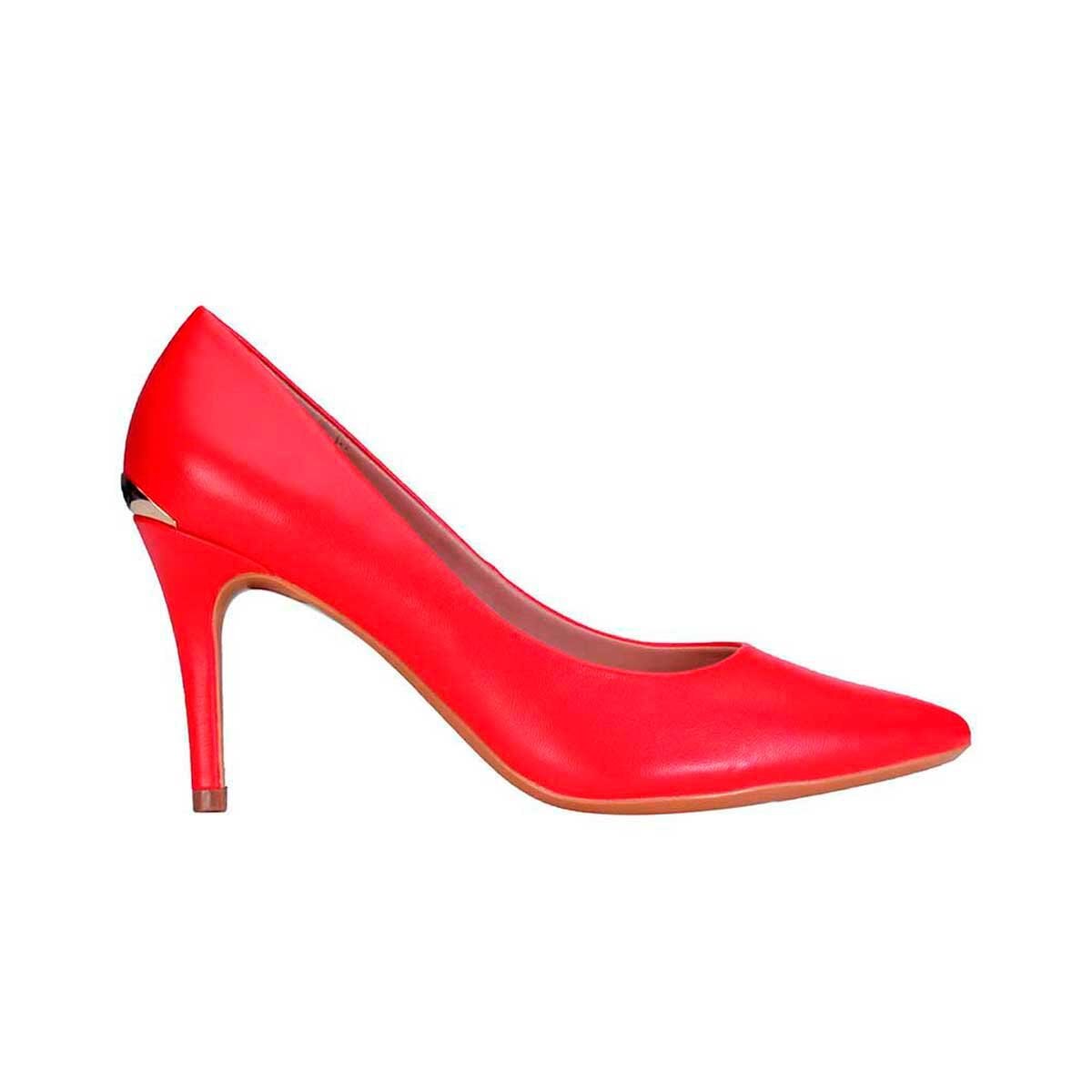 Zapatilla Roja Puntal con Talonera Metálica Cloe