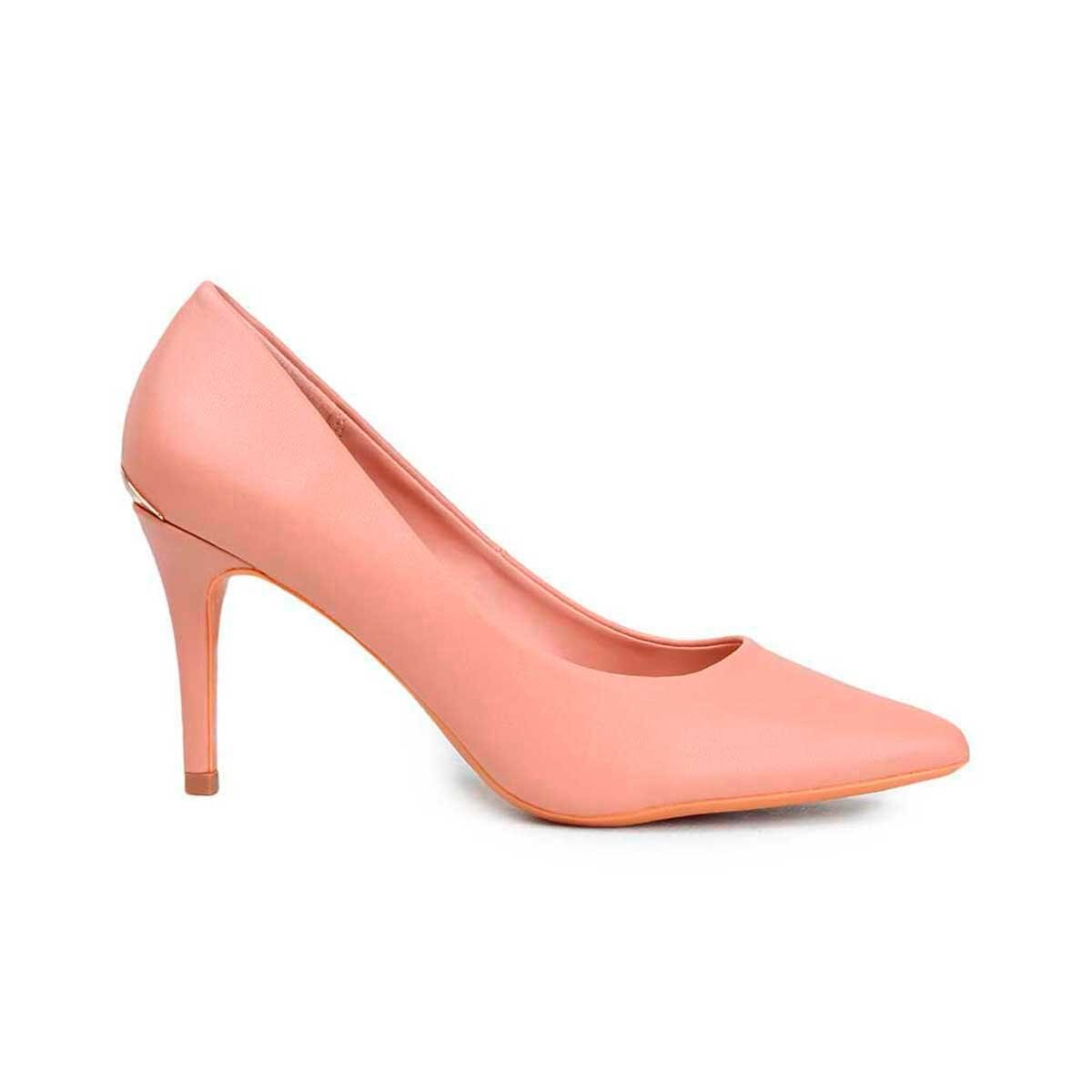 Zapatilla Nude Puntal con Talonera Metálica Cloe