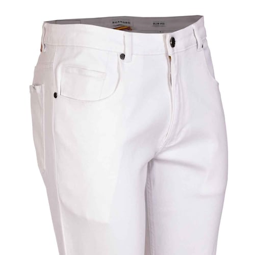 Pantalón 5 Pocket Blanco Scandro