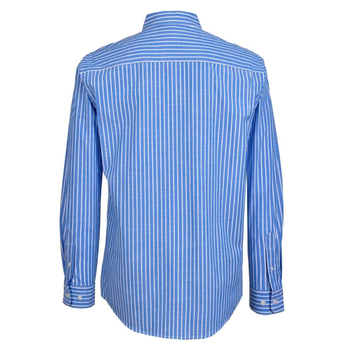 Camisa de Rayas Azul Combinado Manga Larga Scandro
