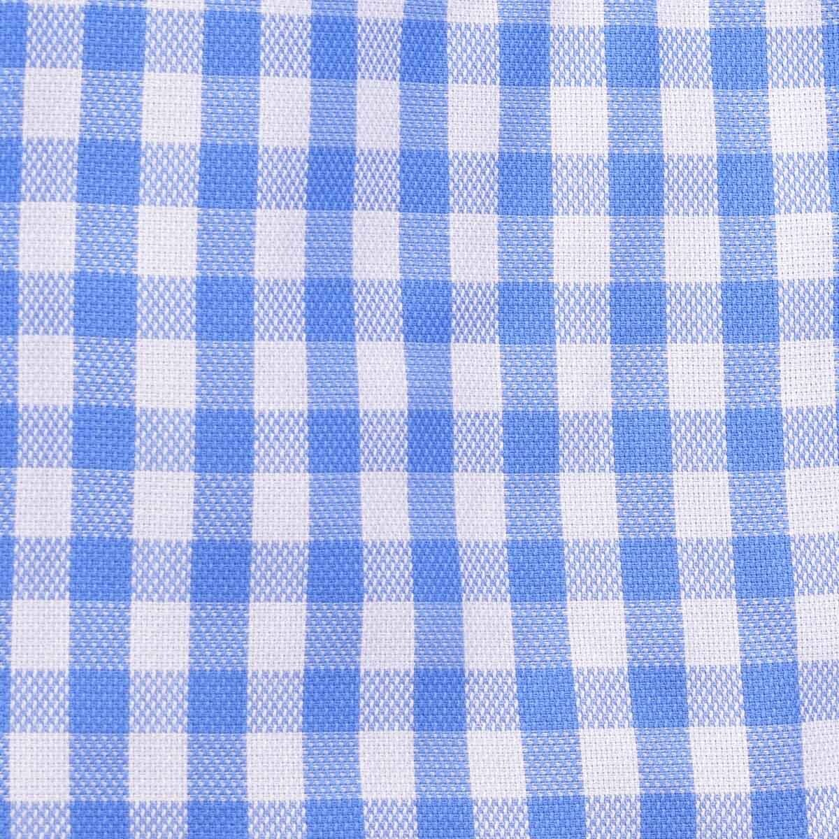 Camisa Azul de Cuadros Manga Larga Scandro para Caballero