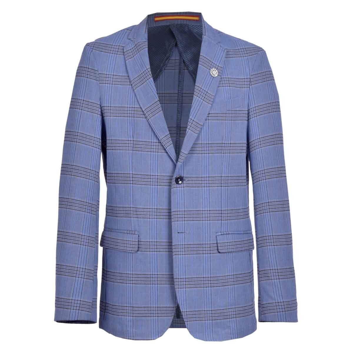 Saco Casual Azul de Rayas Scandro para Caballero