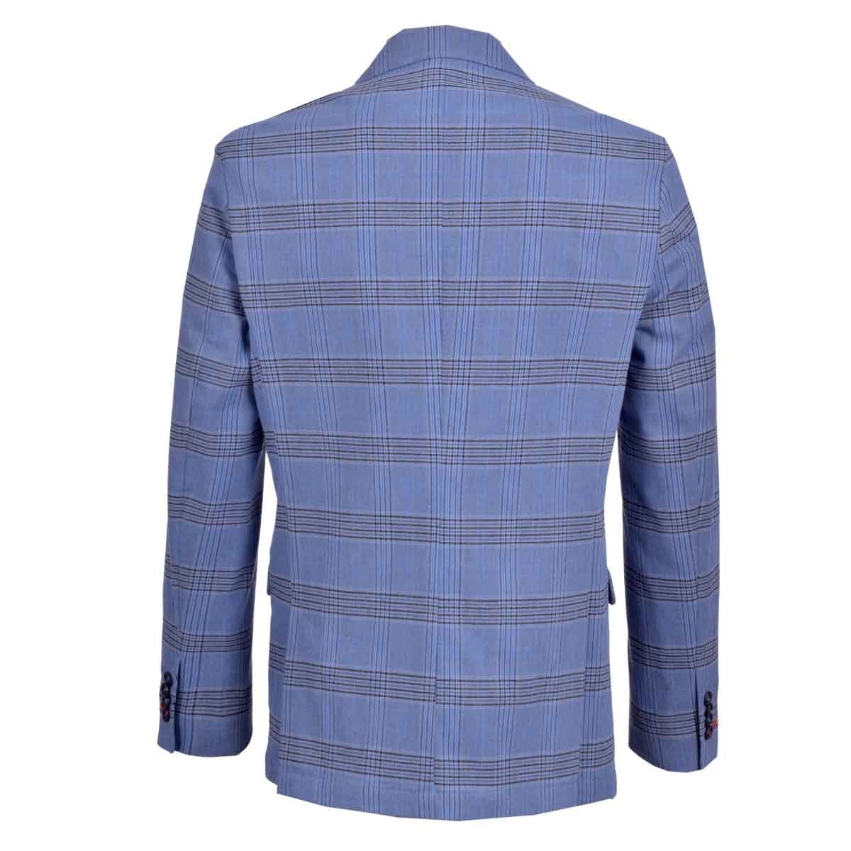 Saco Casual Azul de Rayas Scandro para Caballero