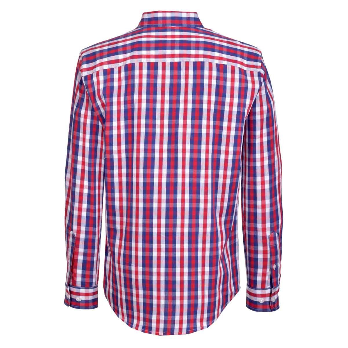 Camisa de Rayas Rojo con Azul Manga Larga Scandro