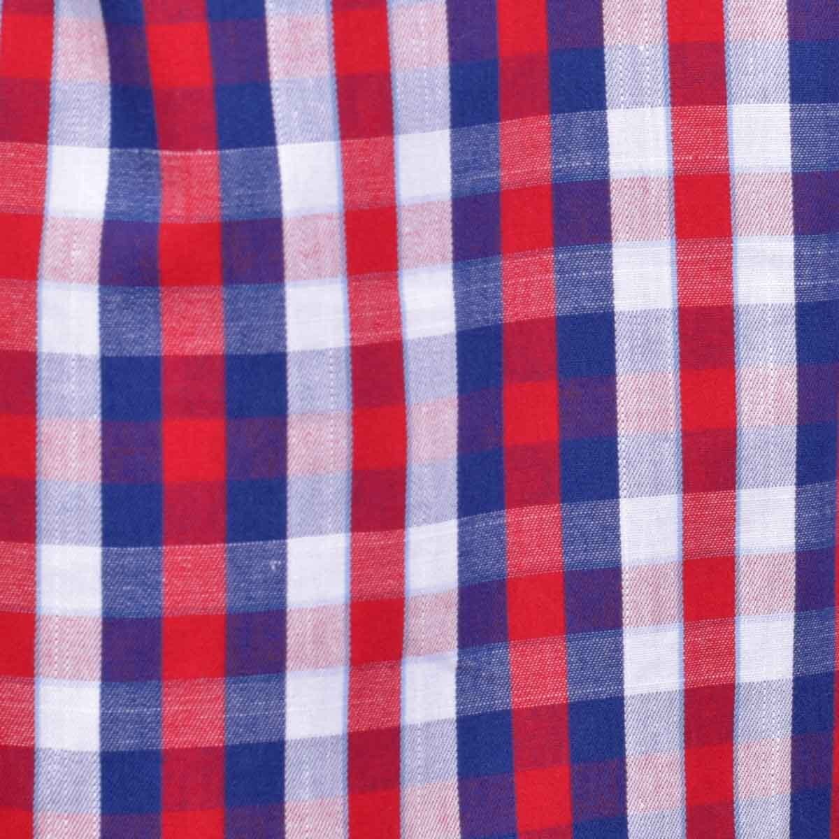 Camisa de Rayas Rojo con Azul Manga Larga Scandro