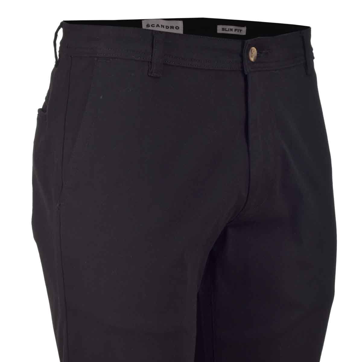 Pantalón Chino Negro Scandro para Caballero