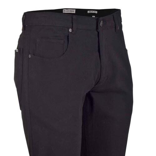 Pantalón 5 Pocket Negro Scandro para Caballero