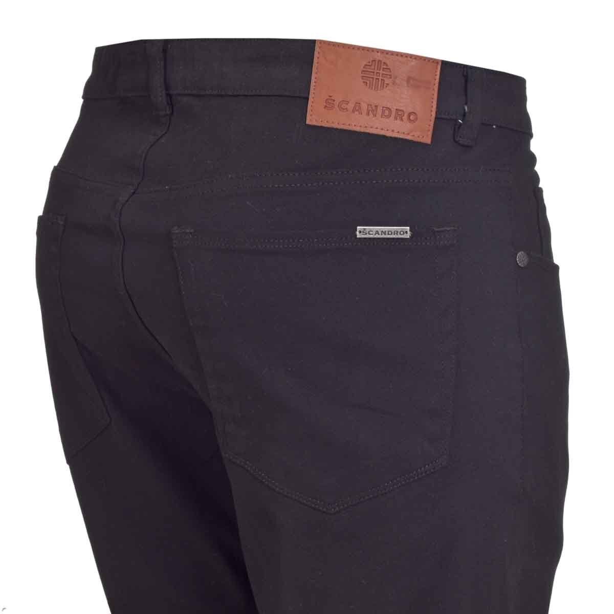 Pantalón 5 Pocket Negro Scandro para Caballero