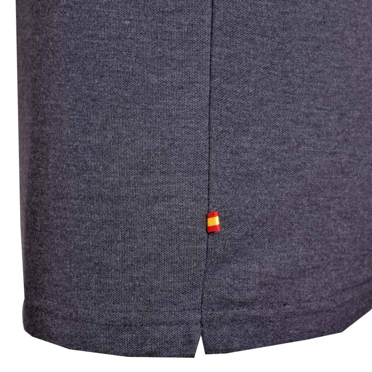 Playera Tipo Polo Gris Oxford Scandro para Caballero