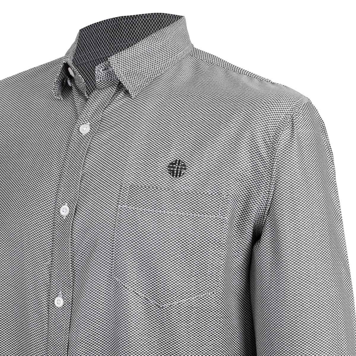 Camisa de Cuadros Chicos Manga Larga Scandro para Caballero
