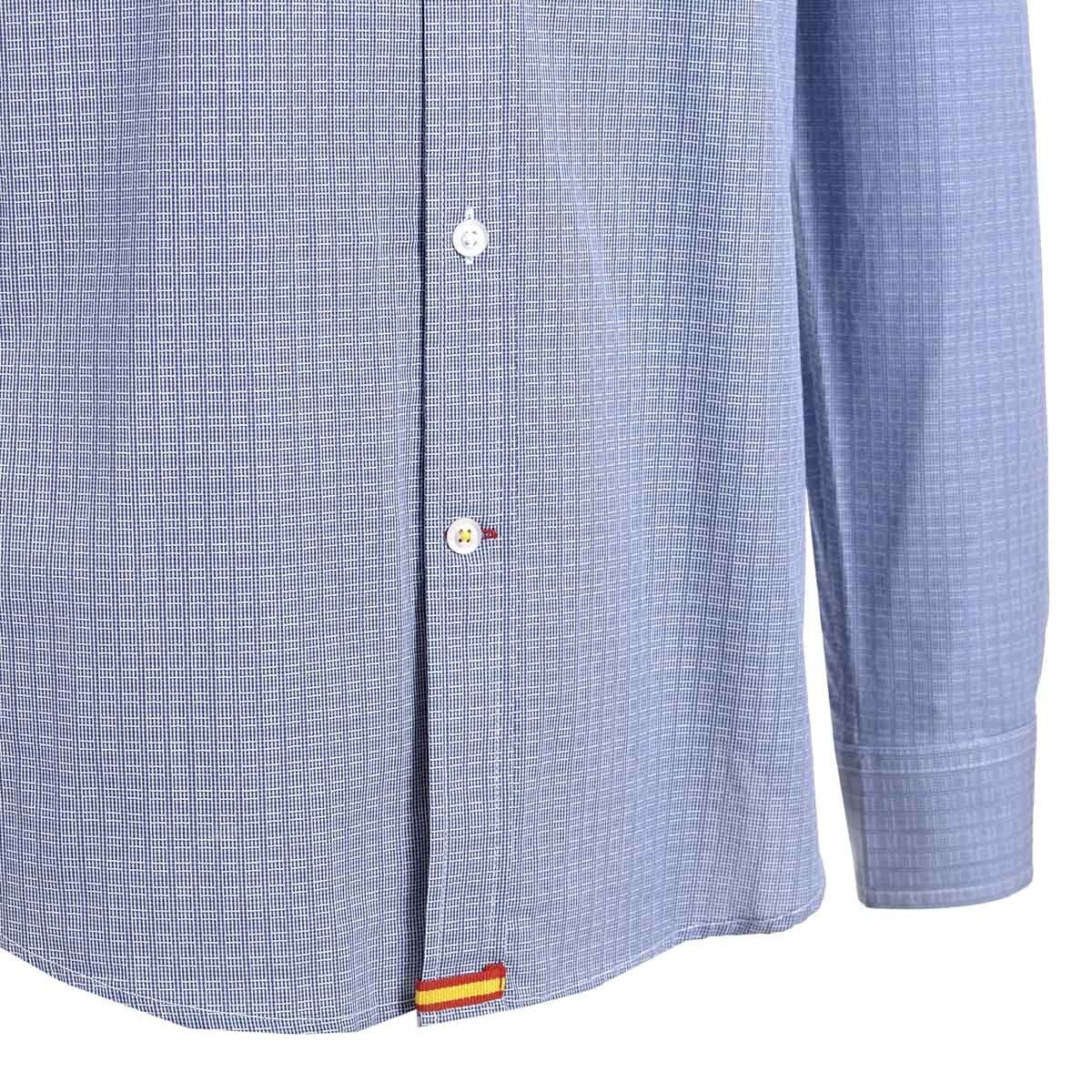 Camisa Azul Manga Larga Scandro para Caballero