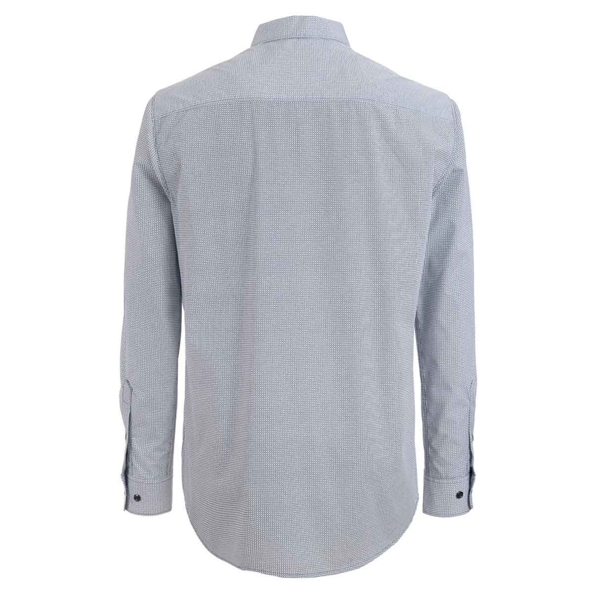 Camisa Azul Combinado Manga Larga Scandro para Caballero