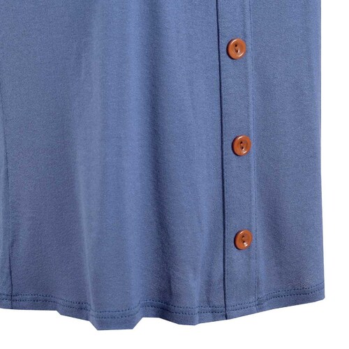 Blusa con Elástico en Cuello Fukka para Dama