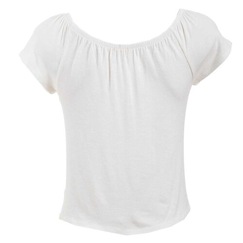 Blusa con Elástico en Cuello Fukka para Dama