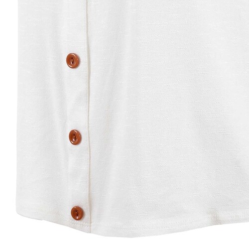 Blusa con Elástico en Cuello Fukka para Dama