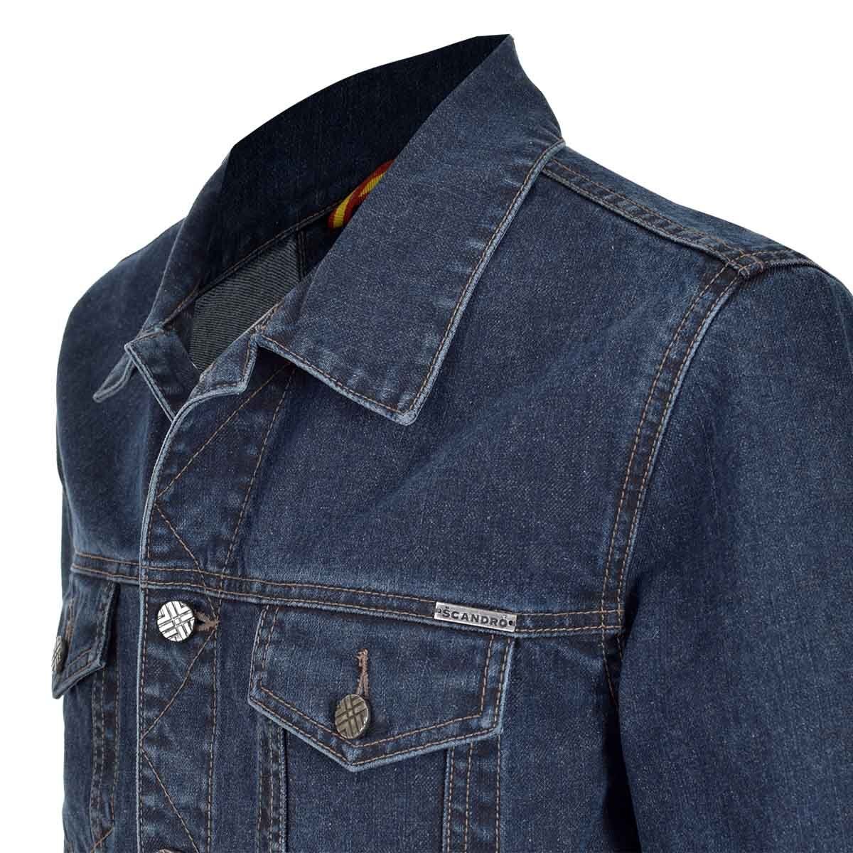 Chamarra Azul Casual Scandro para Caballero