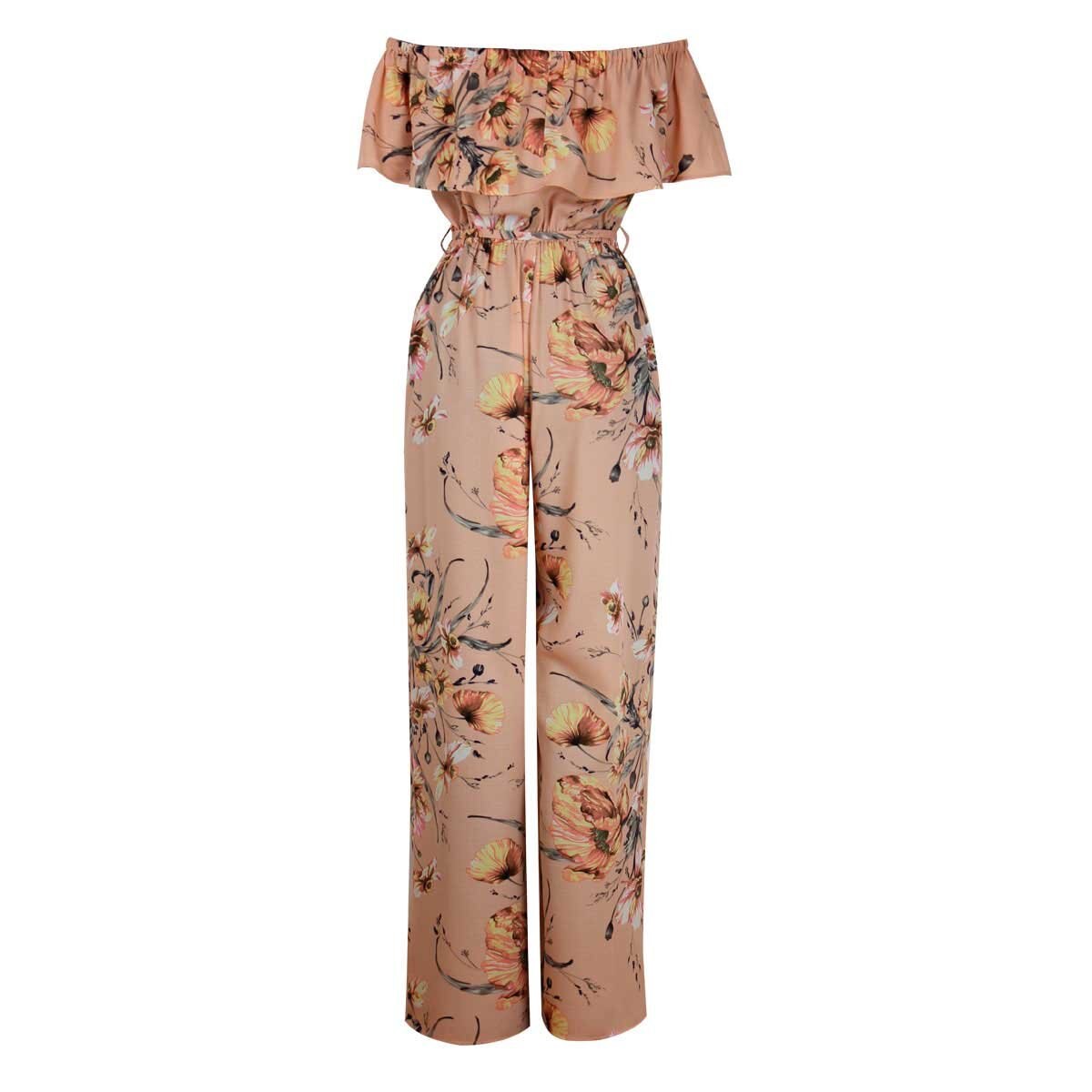 Jumpsuit con Olan Escote off Shoulder Elle