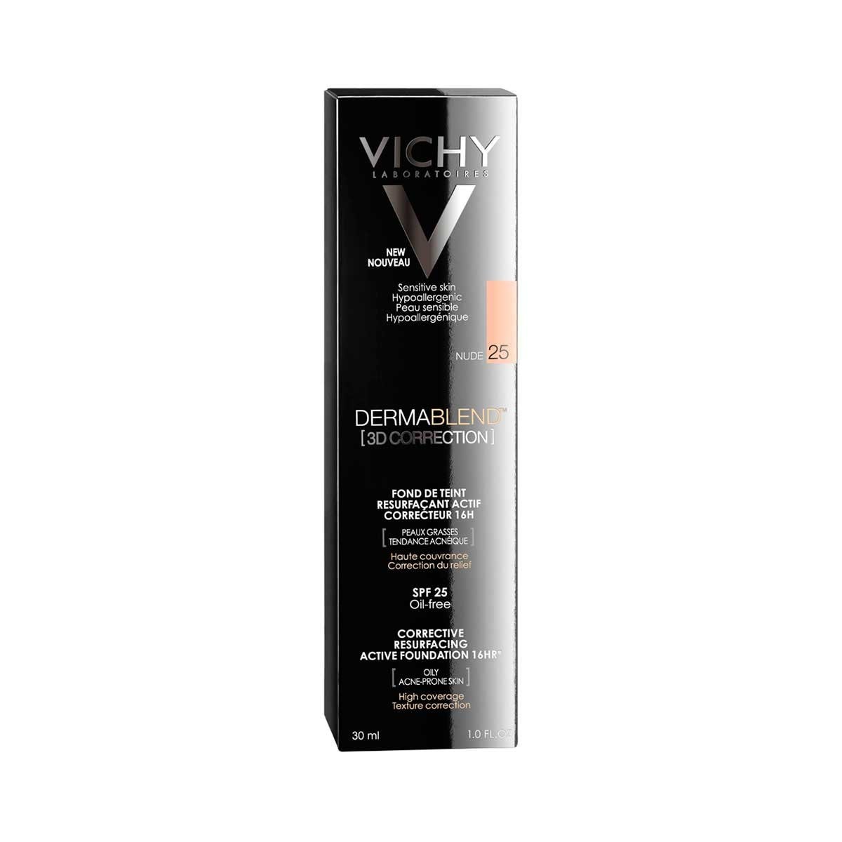 Vichy Dermablend 3D Base de Maquillaje En Mousse Tono 25 Nude 30 ml image number 2