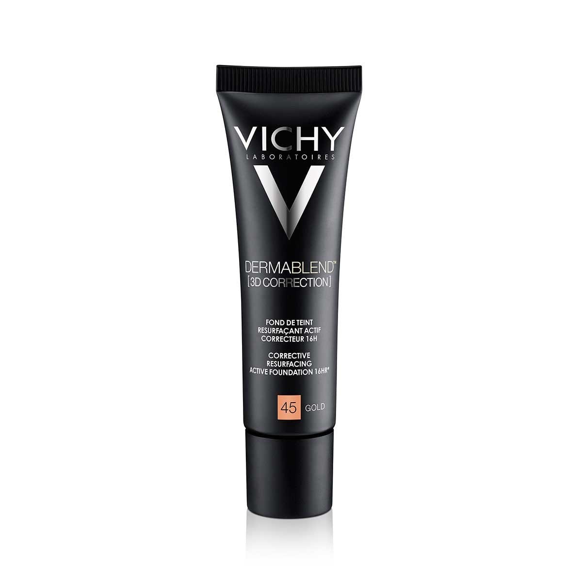 Vichy Dermablend 3D Base de Maquillaje En Mousse Tono 45 Gold 30 ml image number 1