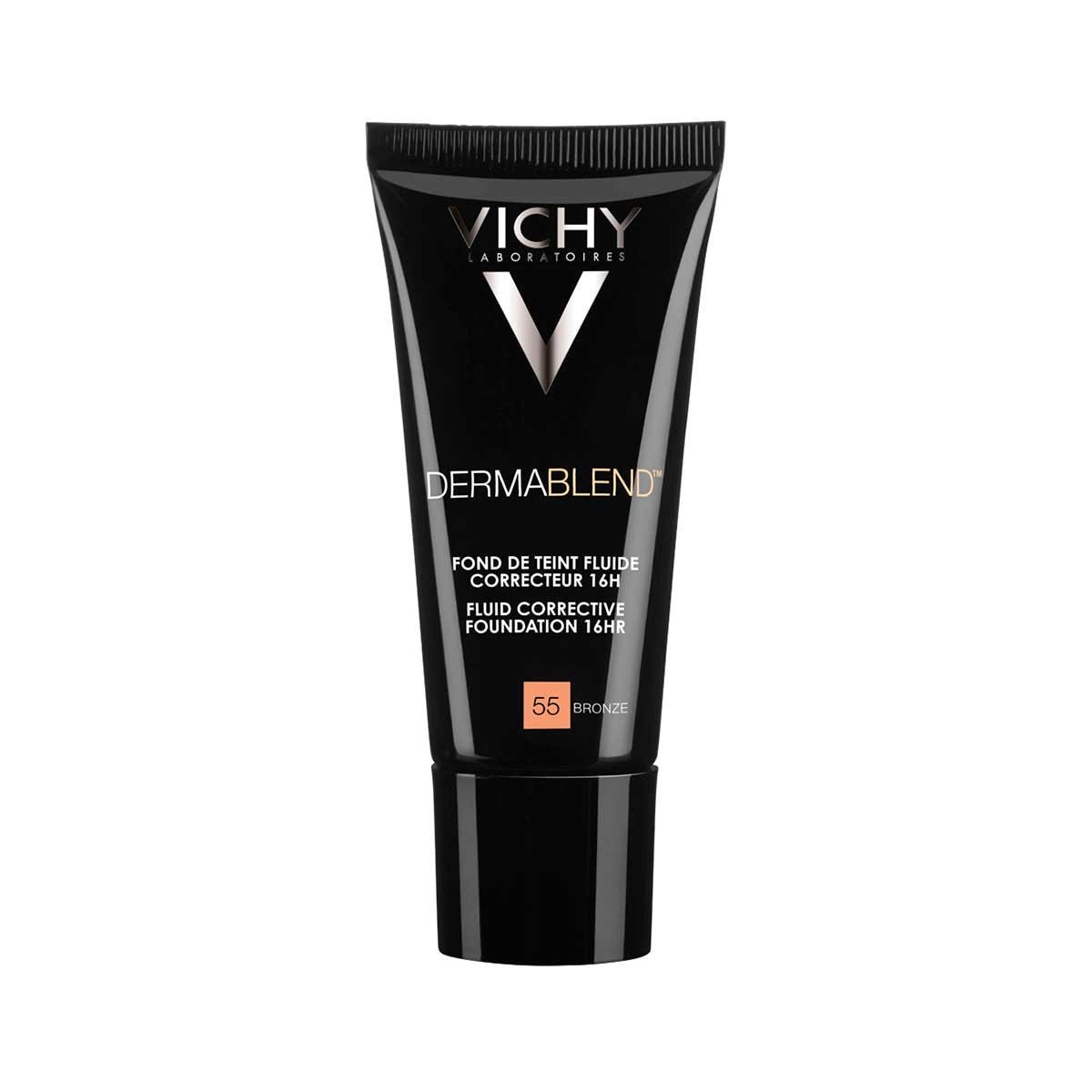 Vichy Dermablend Base de Maquillaje Fluida Tono 55 Bronze 30 ml image number 1