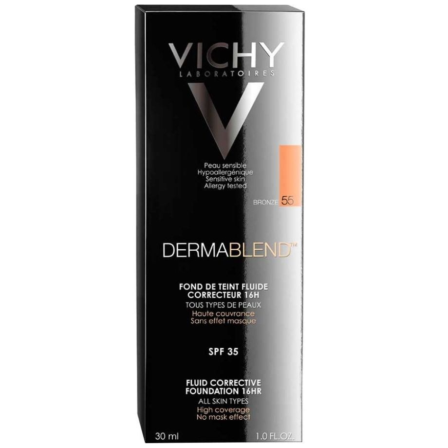 Vichy Dermablend Base de Maquillaje Fluida Tono 55 Bronze 30 ml image number 2
