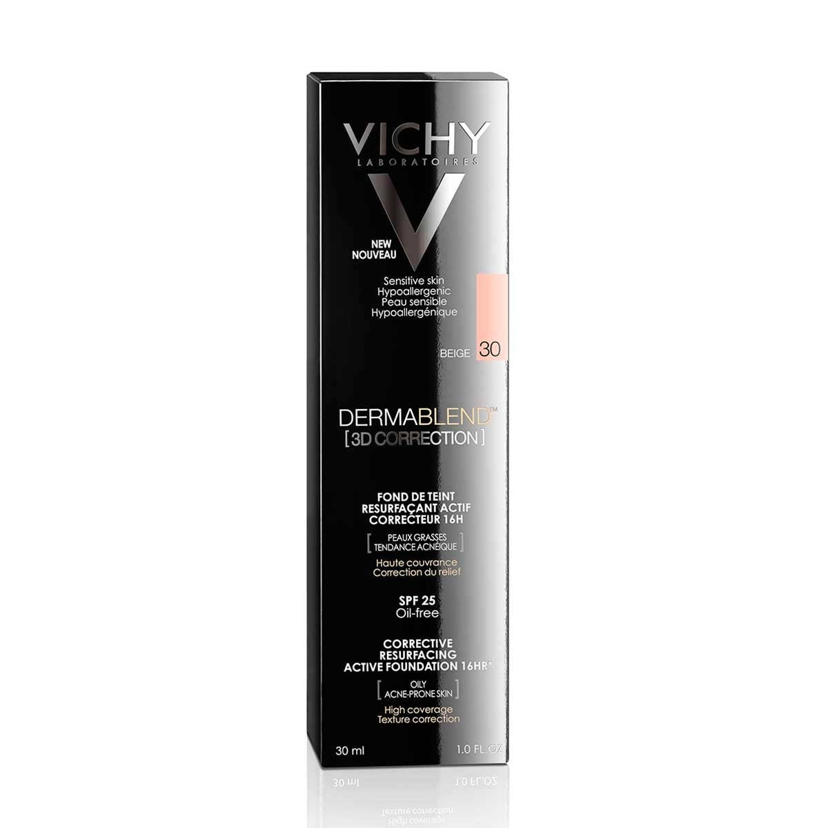 Vichy Dermablend 3D Base de Maquillaje En Mousse Tono 30 Beige 30 ml image number 2