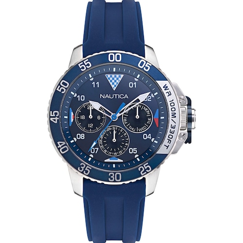 Reloj Azul con Fechador Y Horario Militar para Hombre Nautica